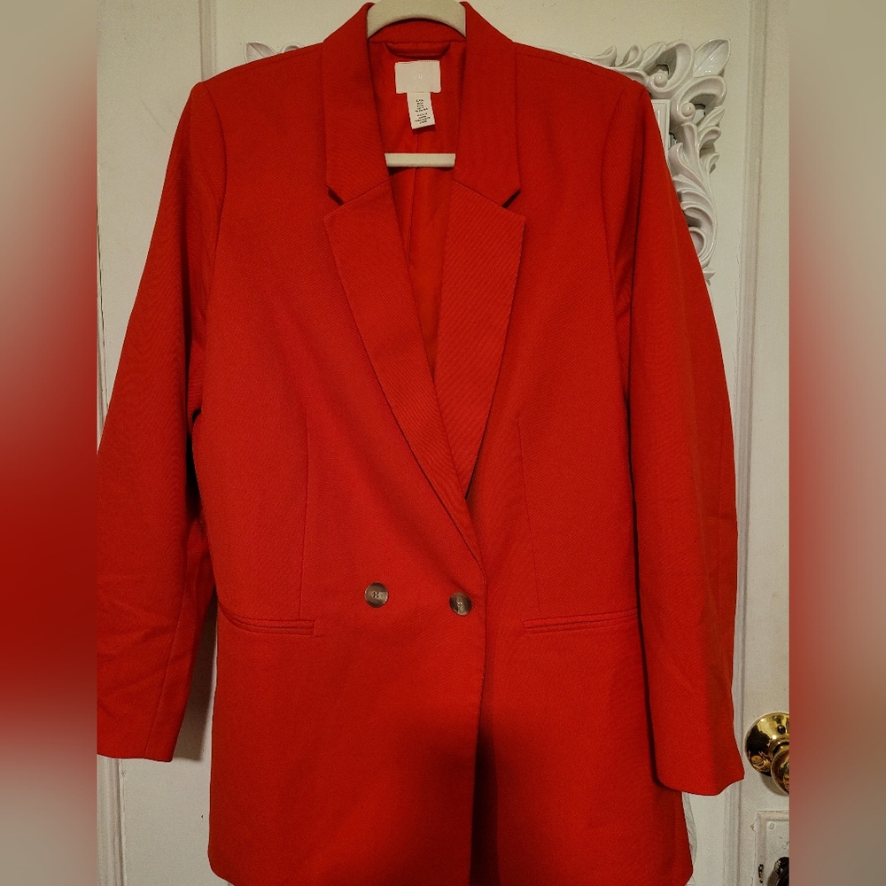Oversized H&M Orange colored blazer